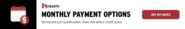 Monthly payment options — 60-second pre-qualification. Does not affect credit score.